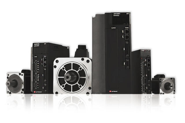 Unitronics Servo Drives, motorer, kabler (standard og robot) fungerer glimrende som en del av en Alt-i-ett-pakke som integreres med PLS + HMI-kontrollerne i UniStream® og Vision Enhanced seriene.

